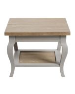 Bout de canapé gris en épicéa massif - Provence