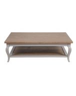 Table basse rectangulaire en épicéa massif - Provence