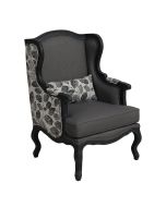 Fauteuil bergère en frêne et tissu - Bruges