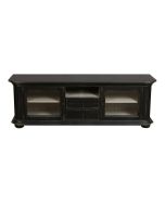 Meuble TV baroque noir - Bruges