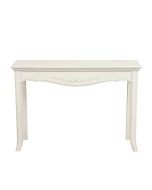 Console d'entrée blanche en bois - Lubéron