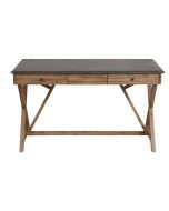 Bureau avec tiroirs en acacia et béton - Horizon