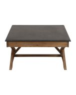 Table basse carrée contemporaine en acacia - Horizon