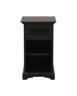 Table de chevet noire en épicéa massif - Vénitiennes