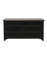 Commode noire de mercerie 7 tiroirs en épicéa - Vénitiennes