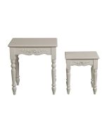 Tables gigognes blanches - Romance