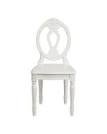 Chaise blanche en pin massif - Gustavien