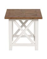 Bout de canapé blanc en épicéa massif - Vénitiennes