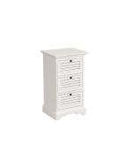 Table de chevet 3 tiroirs en épicéa - Vénitiennes