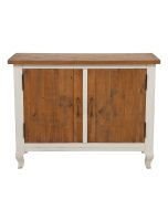 Buffet bas en épicéa massif blanc vieilli - Provence