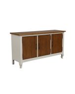 Buffet bas 3 portes en épicéa blanc vieilli - Provence