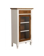 Meuble de rangement vitré en épicéa massif - Provence