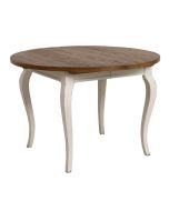 Table ronde extensible en épicéa massif 4 à 8 personnes - Provence