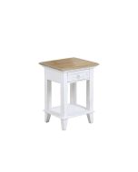 Table de chevet en pin massif et plateau en frêne massif - Esquisse