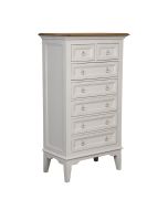 Commode chiffonnier 7 tiroirs en pin et plateau en frêne massif - Esquisse