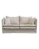 Canapé 4 places en tissu beige - Hampton