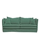 Canapé 4 places en tissu vert - Hampton