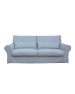 Canapé 4 places en tissu gris - Newport