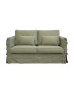 Canapé 2 places en tissu vert kaki - Welsh
