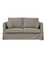 Canapé 2 places en tissu marron clair  - Welsh