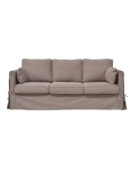 Canapé convertible 4 places en tissu marron - Welsh