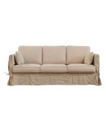 Canapé convertible 4 places en lin froissé ficelle  - Welsh