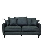 Canapé 3 places en tissu gris anthracite - Rivoli