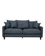 Canapé 4 places en tissu gris Berlin anthracite - Rivoli