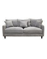 Canapé 4 places en velours zinc - Rivoli