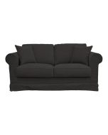 Canapé 2 places en tissu gris anthracite - Crowson