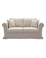 Canapé 2 places en tissu beige sirocco 1419 - Crowson