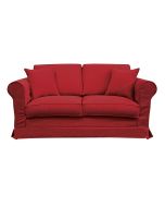 Canapé 2 places en tissu rouge - Crowson