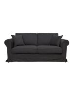 Canapé 3 places en tissu anthracite - Crowson