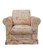 Fauteuil en tissu nancy pink - Crowson