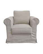 Fauteuil en coton naturel  - Crowson