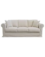 Canapé 4 places en tissu beige - Crowson