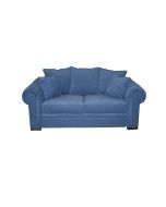 Canapé 2 places en tissu bleu navy - Bellagio