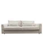 Canapé 3,5 places en tissu beige - Baltimore