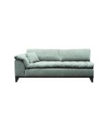 Module 3,5 places accoudoir gauche en tissu gris - Stockholm