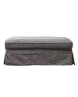 Pouf en tissu gris foncé - British Love Seat