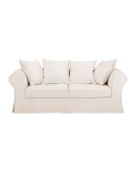 Canapé 2 places en tissu blanc cassé - Wilson