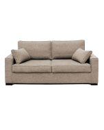 Canapé 3 places en tissu chiné beige - Malcolm