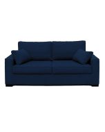 Canapé 3 places en tissu bleu nuit - Malcolm
