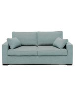 Canapé convertible 3 places en tissu bleu clair - Malcolm