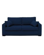 Canapé convertible 3 places en tissu bleu nuit - Malcolm