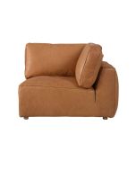 Corner en cuir camel - Kingston