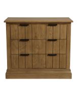 Commode 3 tiroirs en frêne massif et métal - Demeure