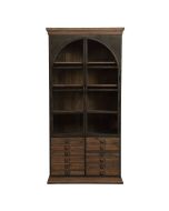 Bibliothèque industrielle en bois recyclé naturel grisé et métal - Manufacture