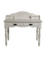 Secrétaire blanc 4 tiroirs en bois - Romance