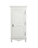 Armoire penderie bonnetière blanche 1 porte en bois - Romance